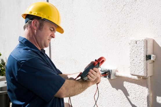 Electrician Checking Voltage J And B Electric Commercial Electrician ...